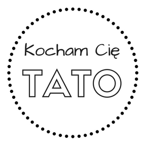 Etykieta Kocham Cię Tato